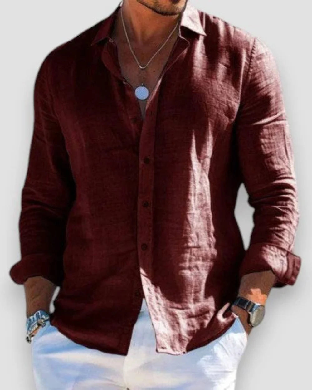 Pack de 4 camisas casuales para hombre - Faloni