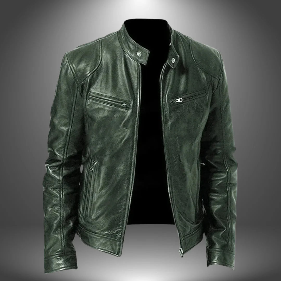 James | Chaqueta de Cuero Artesanal para Hombre