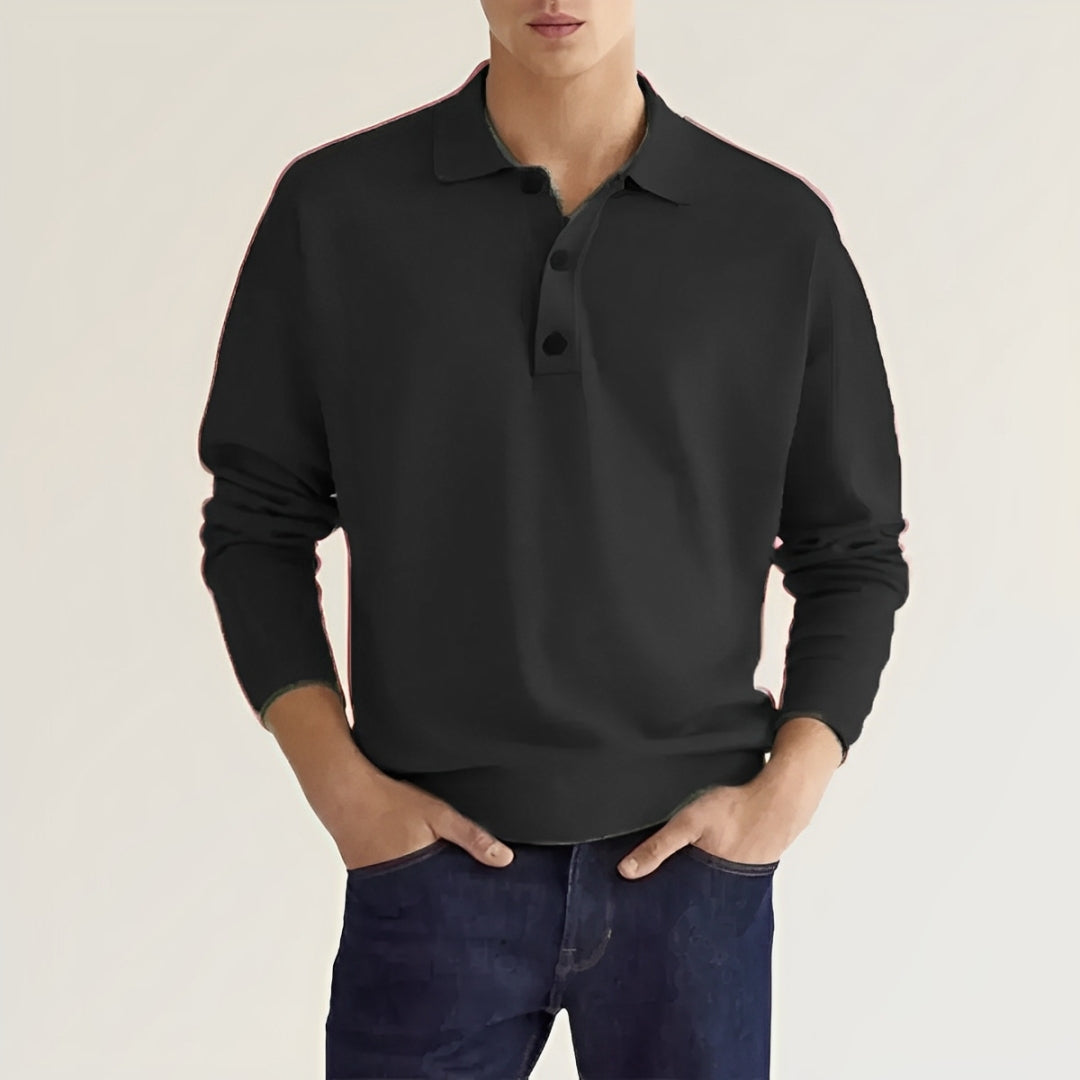 Hilton™ Polo Premium de manga larga