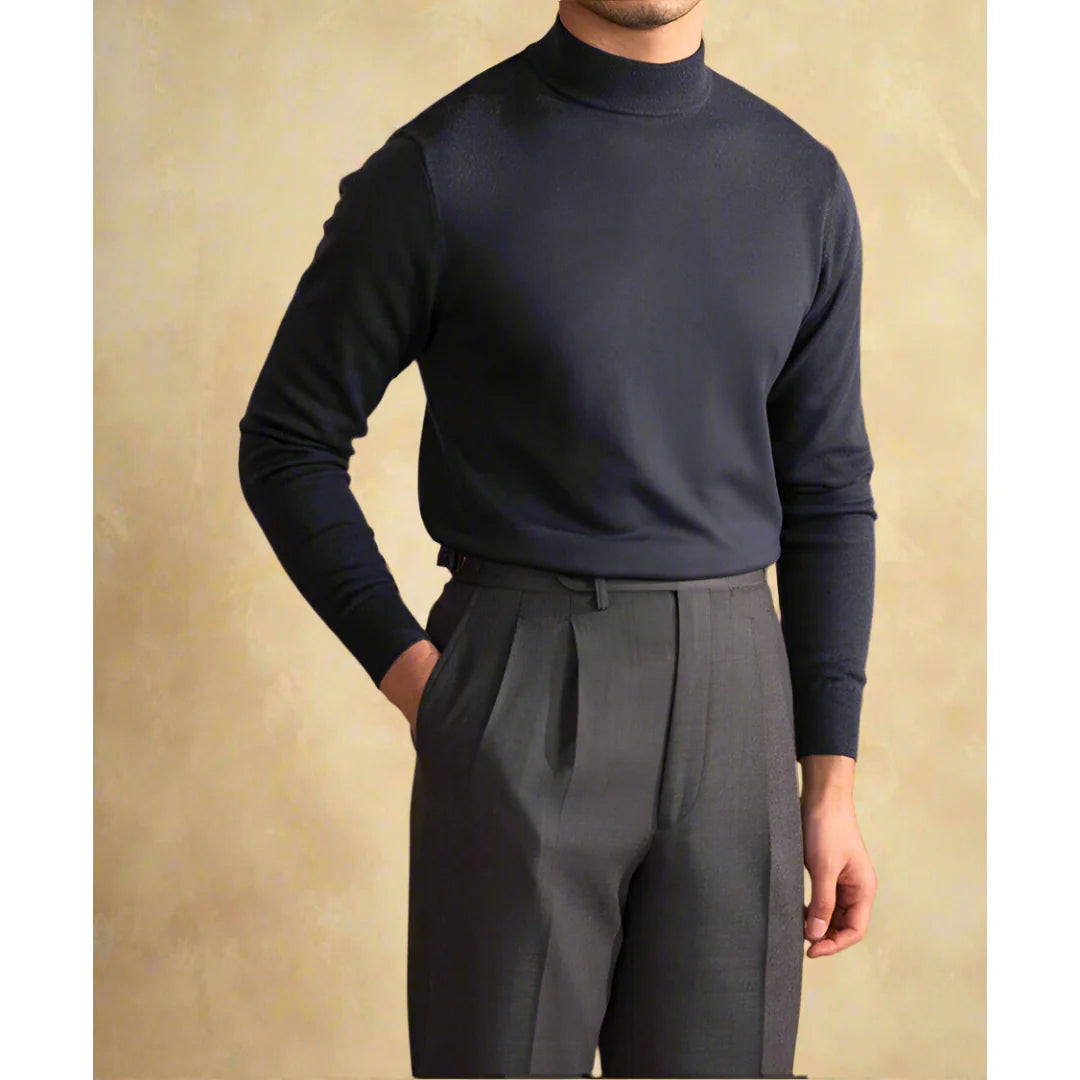 PIERO COSTA™ | Jersey de cuello alto de cachemira