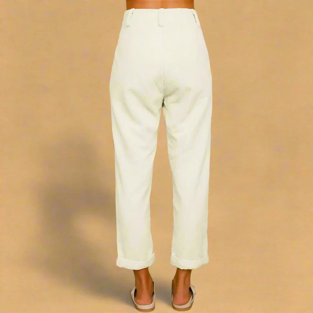 LINA ROSSI™ - Pantalones de pana para mujer