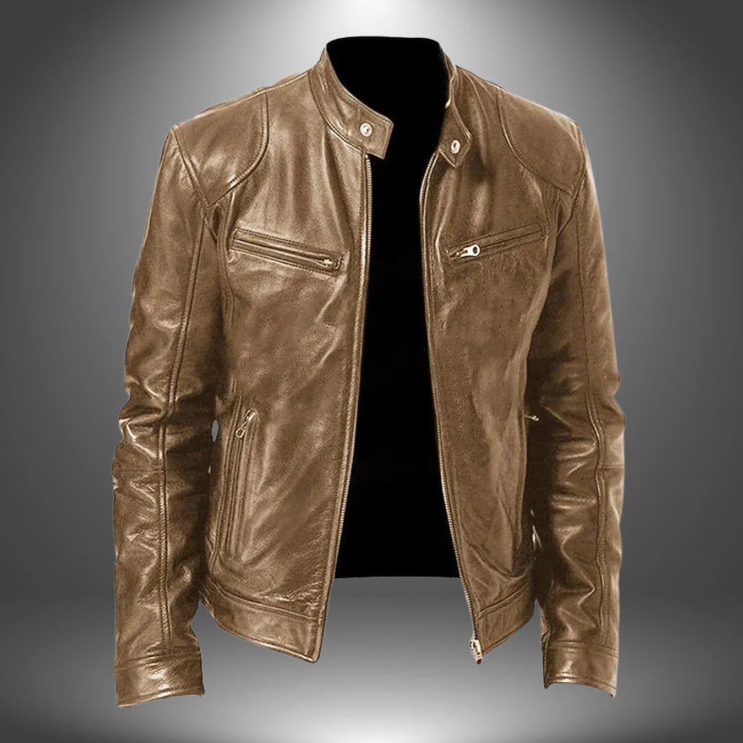 James | Chaqueta de Cuero Artesanal para Hombre