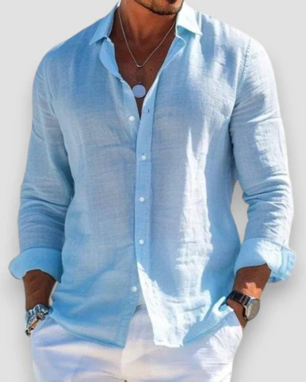 Pack de 4 camisas casuales para hombre - Faloni