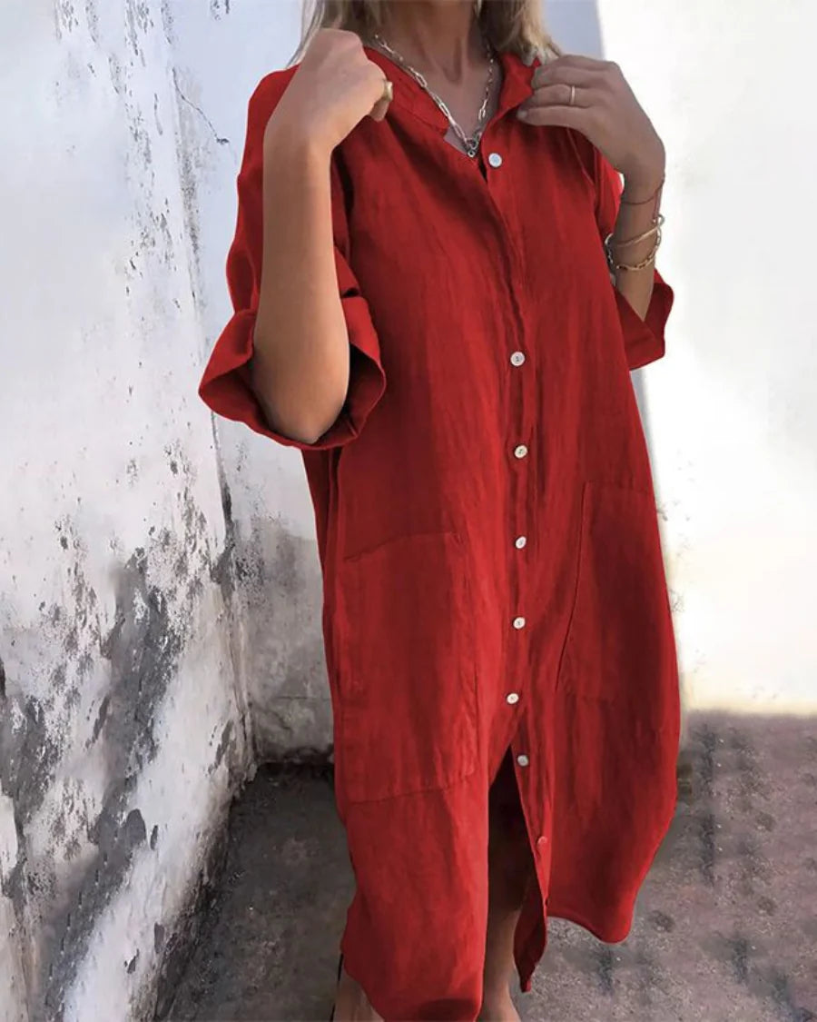 Pack de 4 Vestidos Camiseros Casual de Estilo Ibiza | Valerina™
