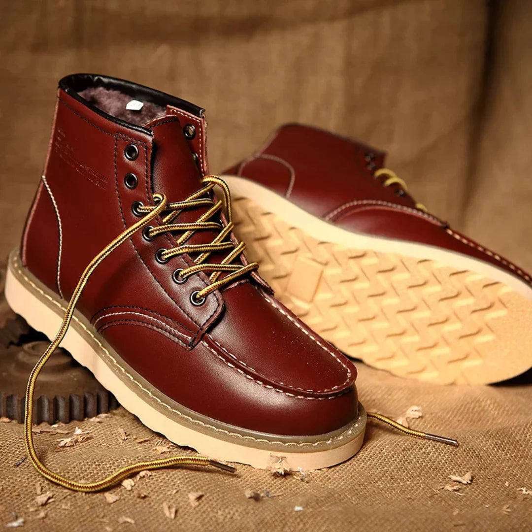 Archie™ | Botas de piel vintage