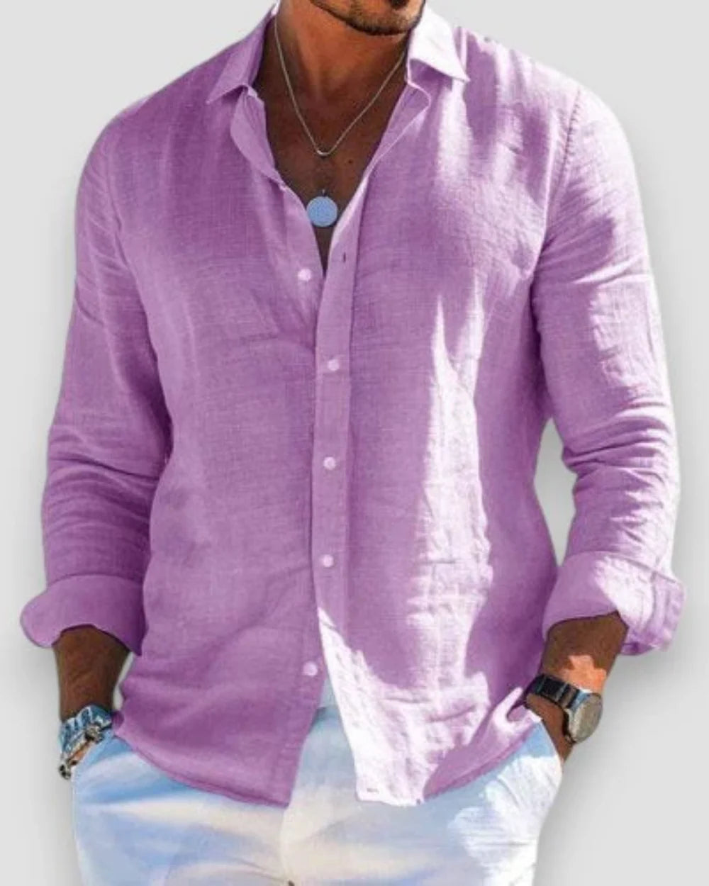Pack de 4 camisas casuales para hombre - Faloni