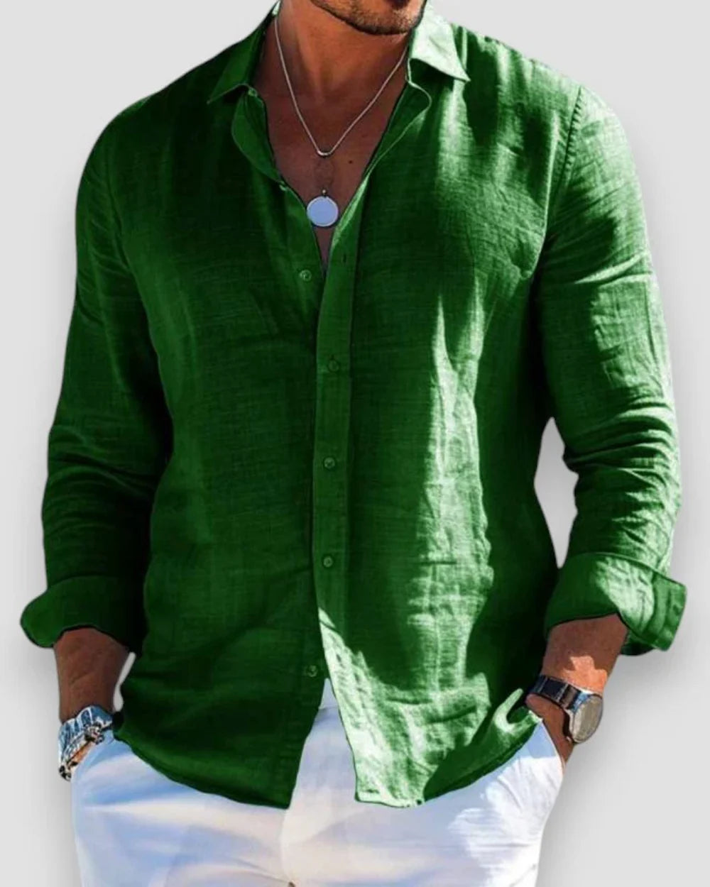 Pack de 4 camisas casuales para hombre - Faloni
