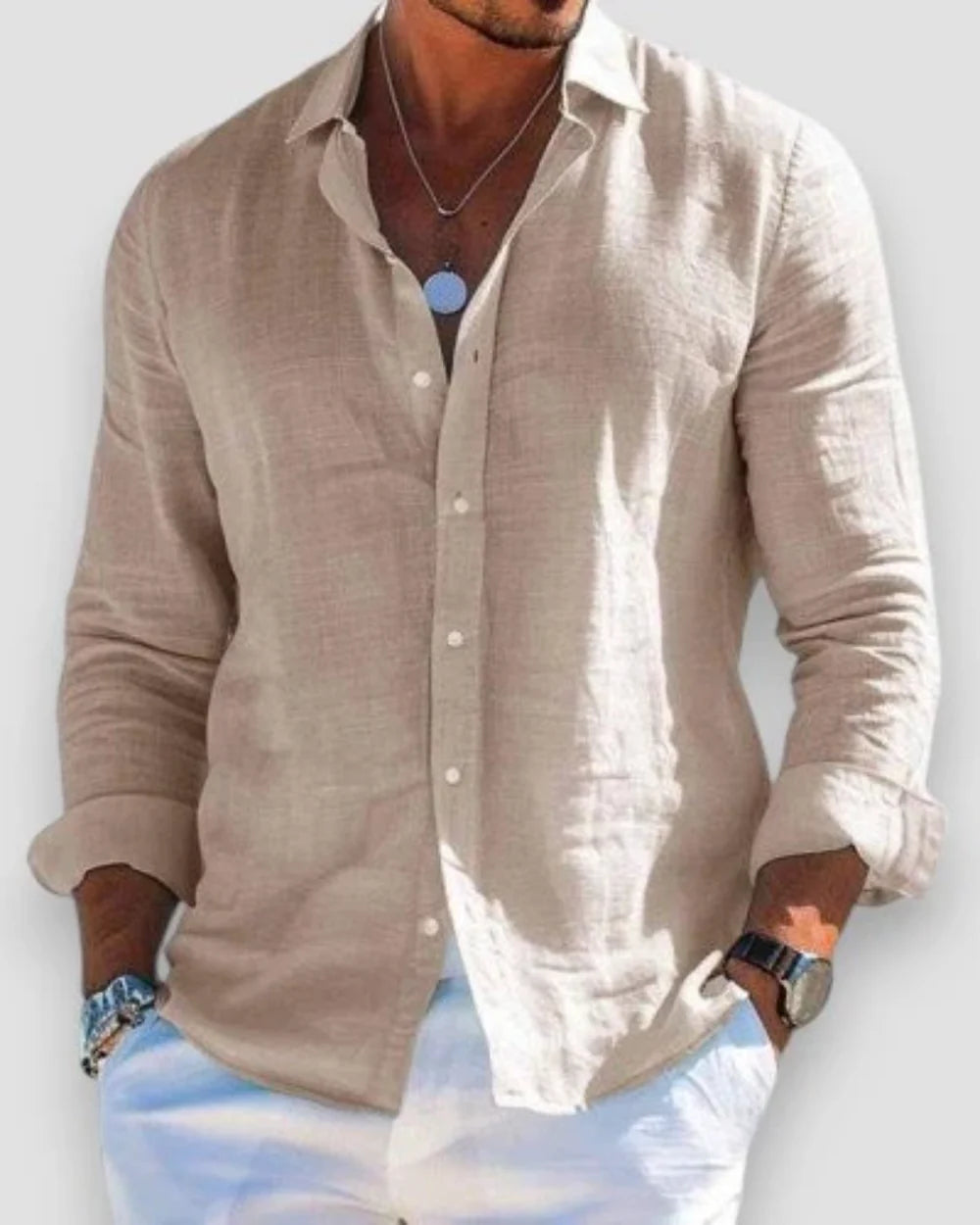 Pack de 4 camisas casuales para hombre - Faloni