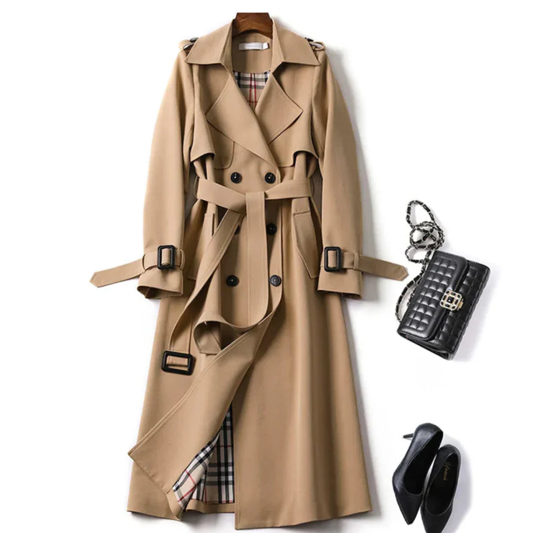 Isabella - Chique Dames Trenchcoat met Riem
