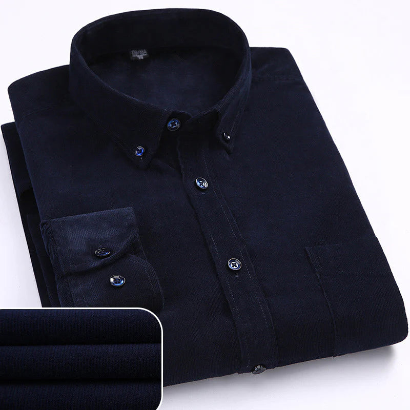 Jordi™ | Camisa de Algodón Puro en Pana de Manga Larga