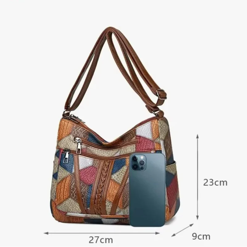 Alicia - Bolso bandolera de cuero hecho a mano
