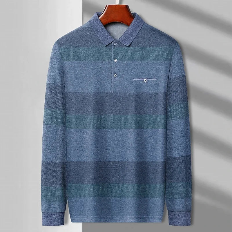 Rio - Polo de Manga Larga Casual para Hombre