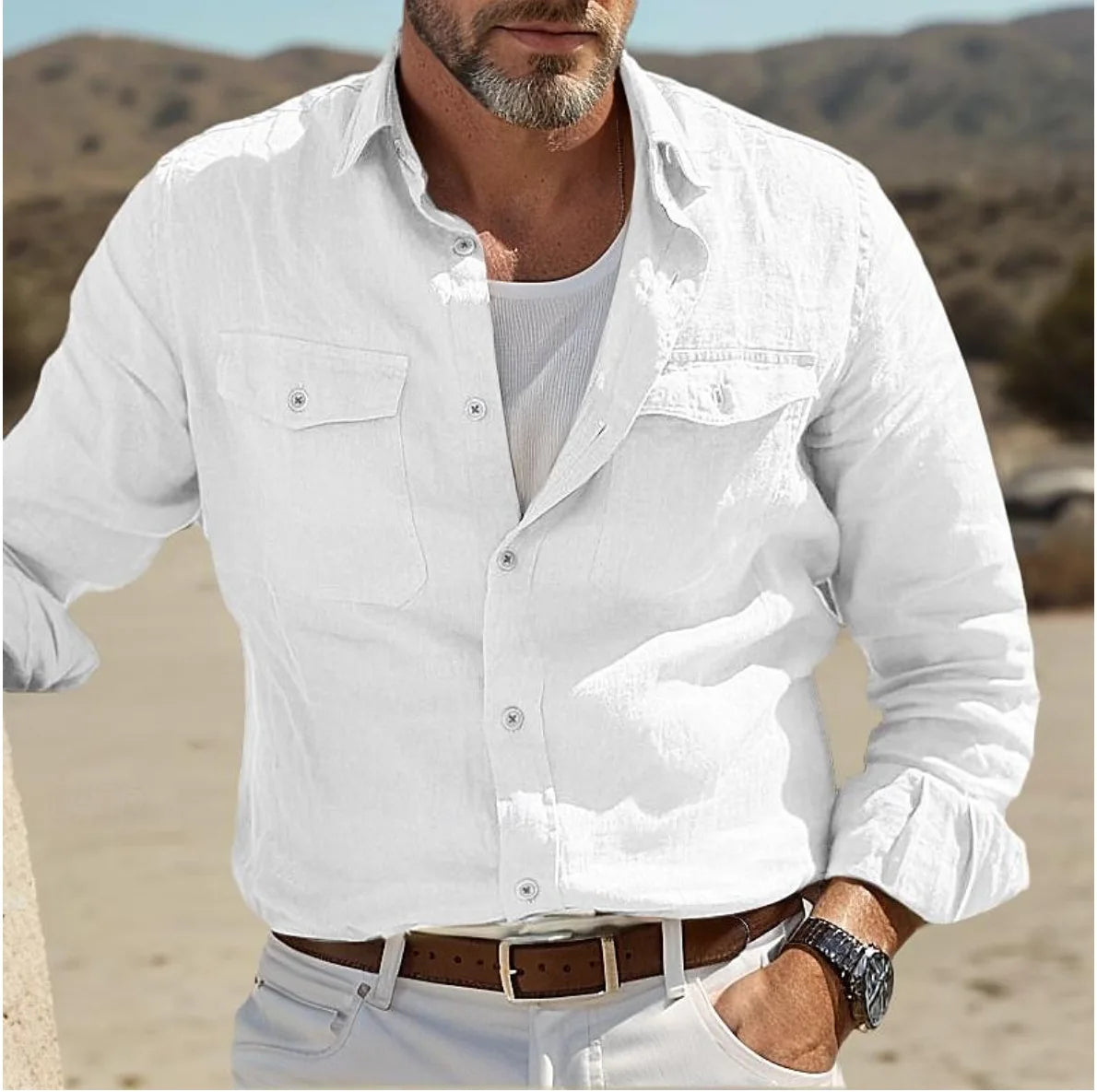 Eduardo - Camisa de Lino con Estilo