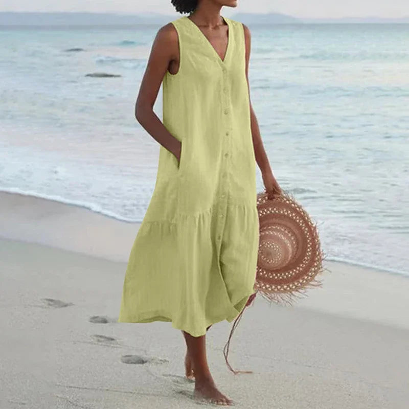 Leandra - Vestido de verano con escote en V