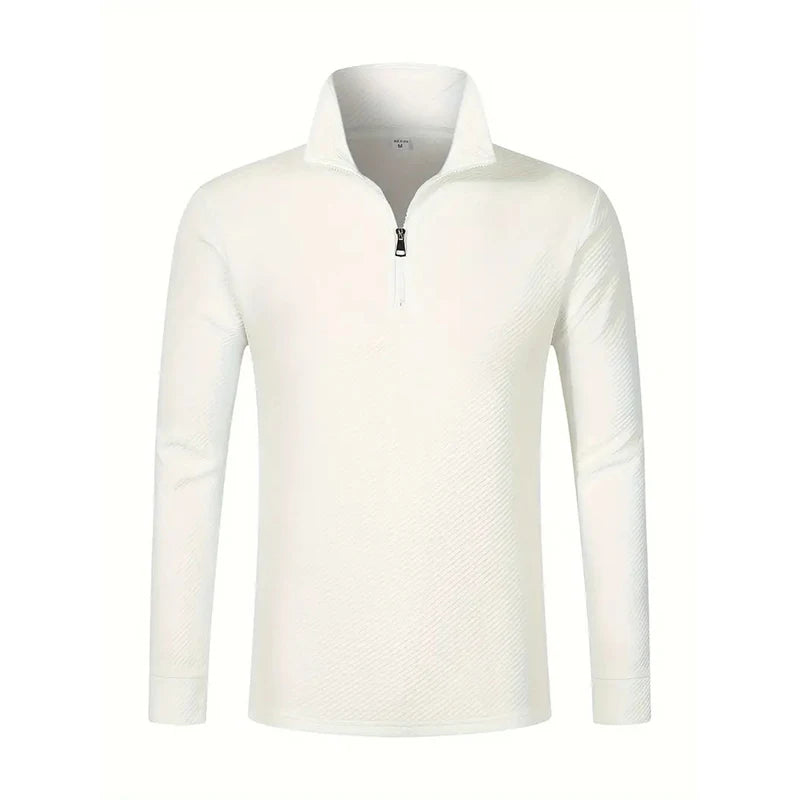 Gavino™ Polo de Manga Larga con Cremallera