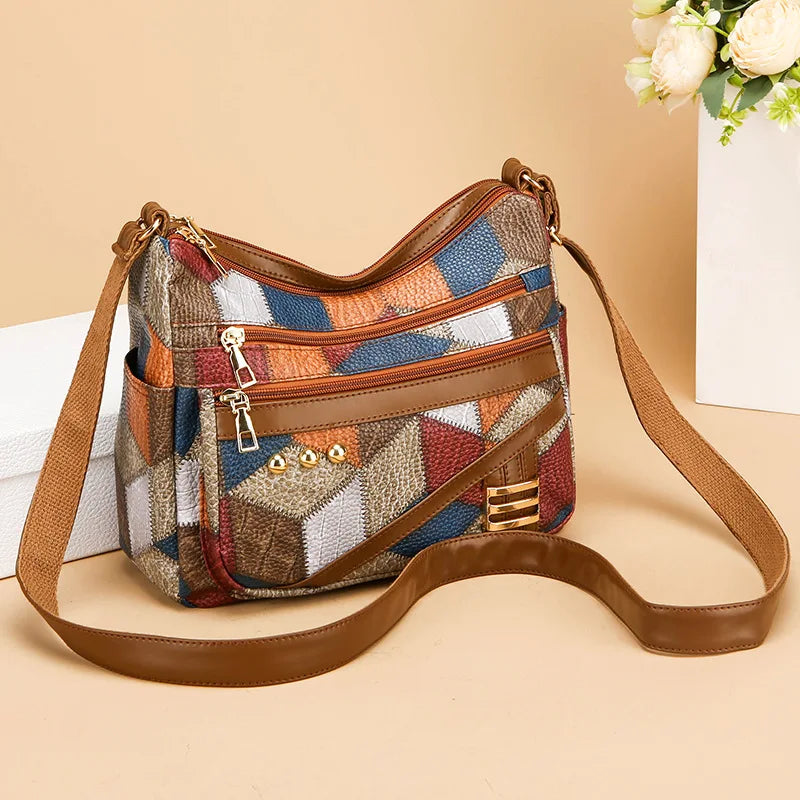Alicia - Bolso bandolera de cuero hecho a mano