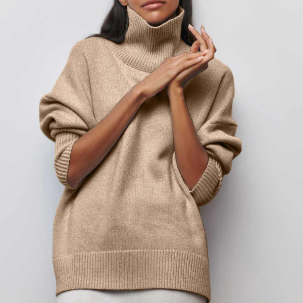 Diana™ Jersey de Cachemira con Cuello Alto