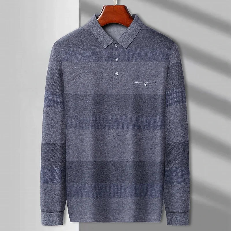 Rio - Polo de Manga Larga Casual para Hombre