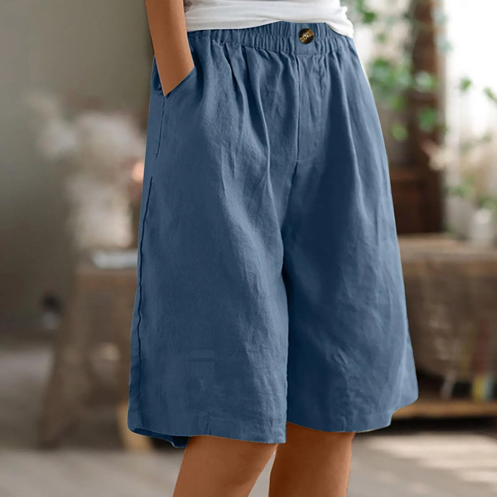 Ambar - Bermudas de Lino con Estilo para Mujer