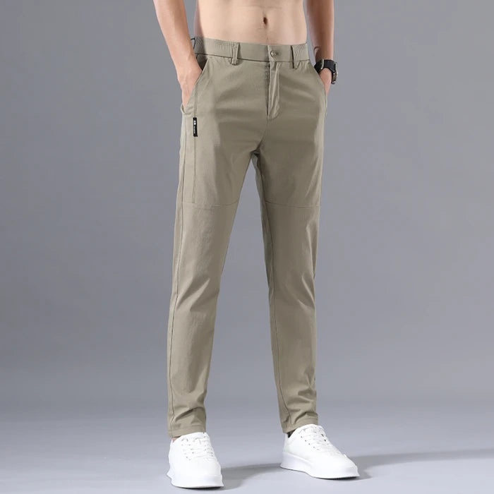 Eden - Pantalón chino clásico para hombre