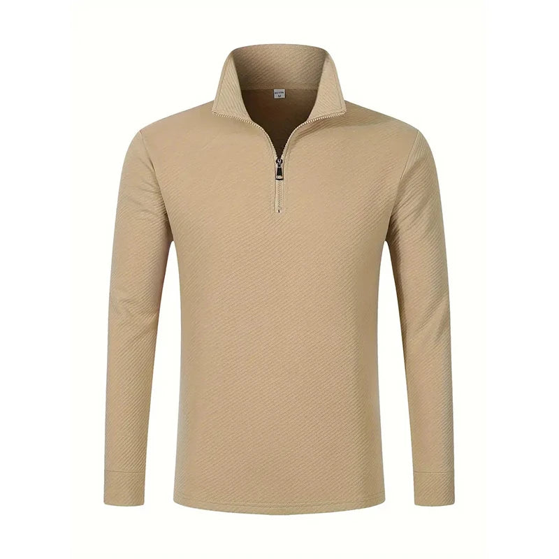 Gavino™ Polo de Manga Larga con Cremallera