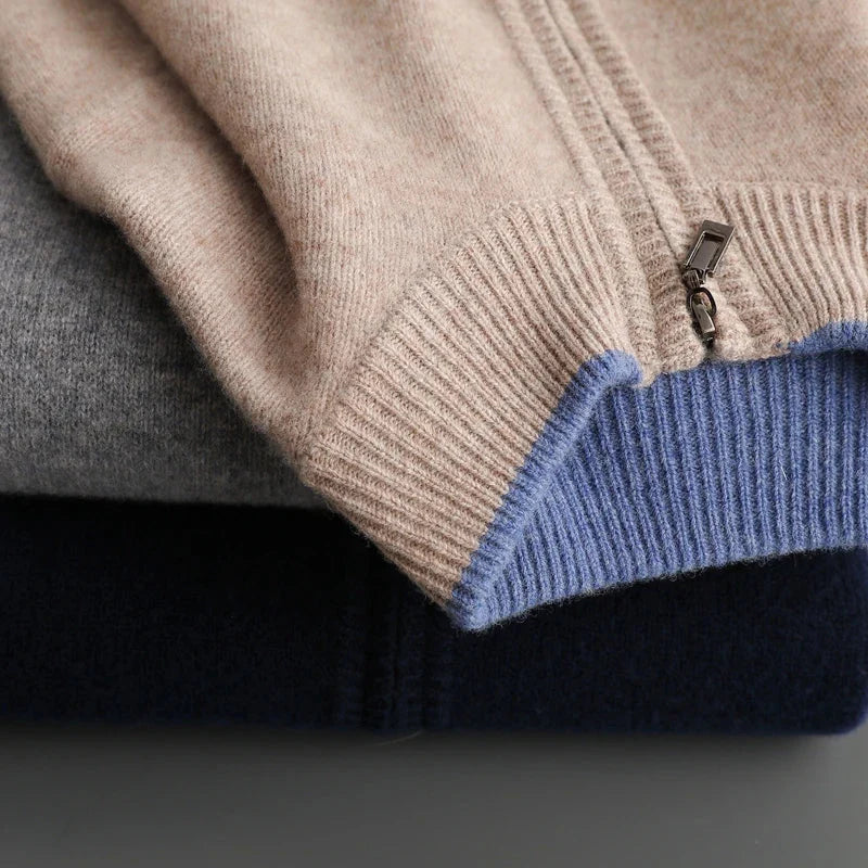 Sterling - Pure Cashmere Zip Cardigan