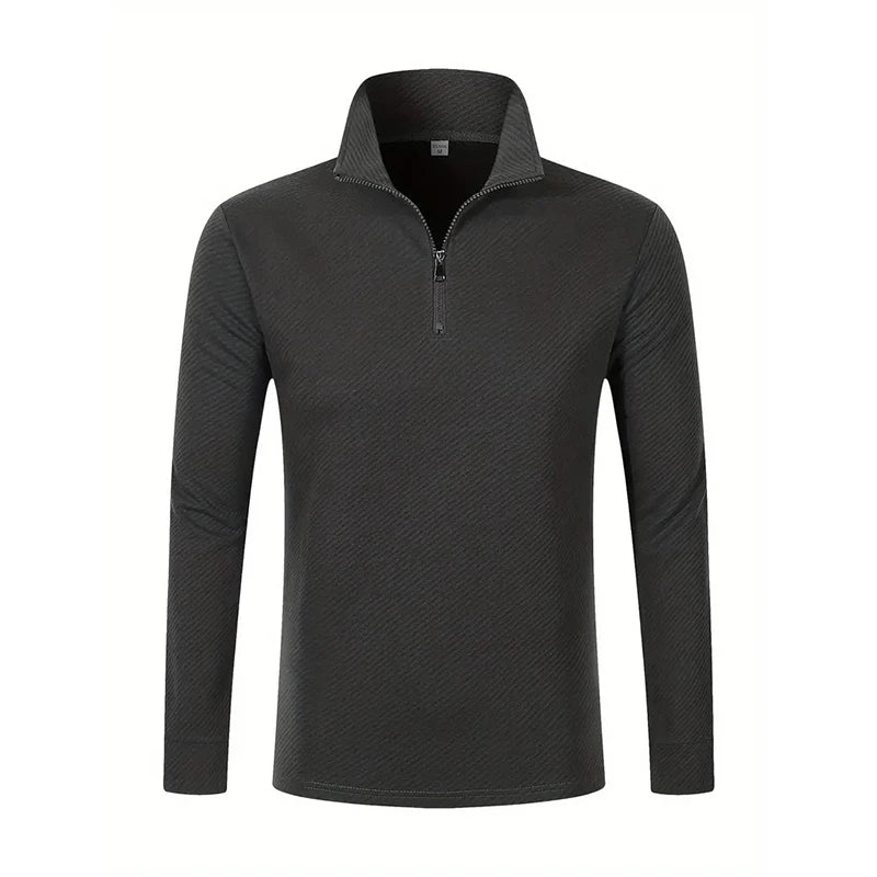 Gavino™ Polo de Manga Larga con Cremallera