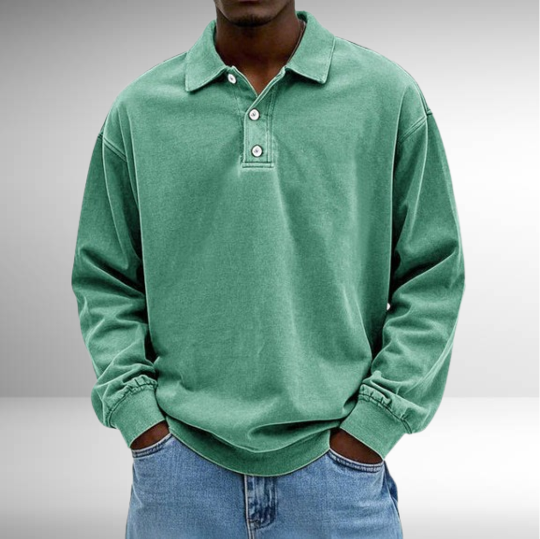 Arnaud™ Polo Vintage de Manga Larga