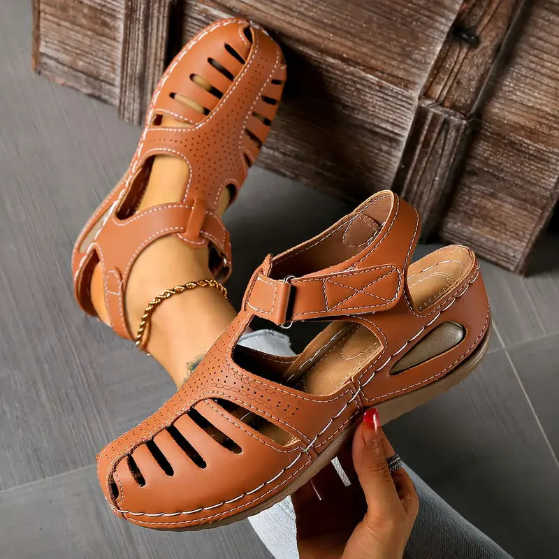 Marianna - Sandalias ortopédicas de piel para mujer