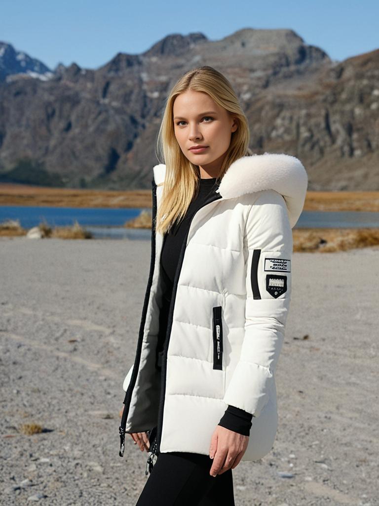 Celesta - Gewatteerde Winterparka met Imitatiebont Capuchon