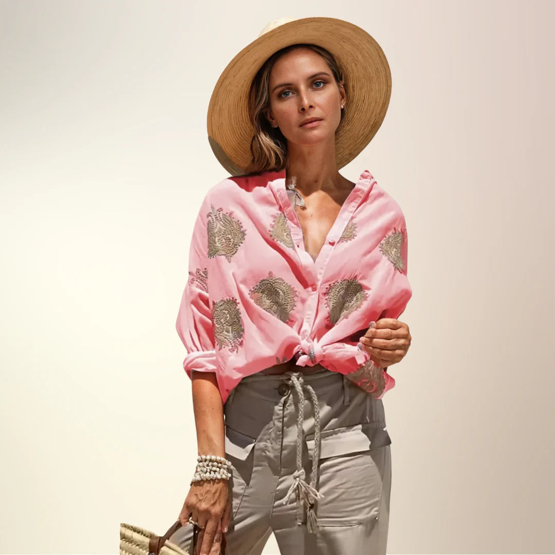 Dina - Blusa ligera y chic de manga larga