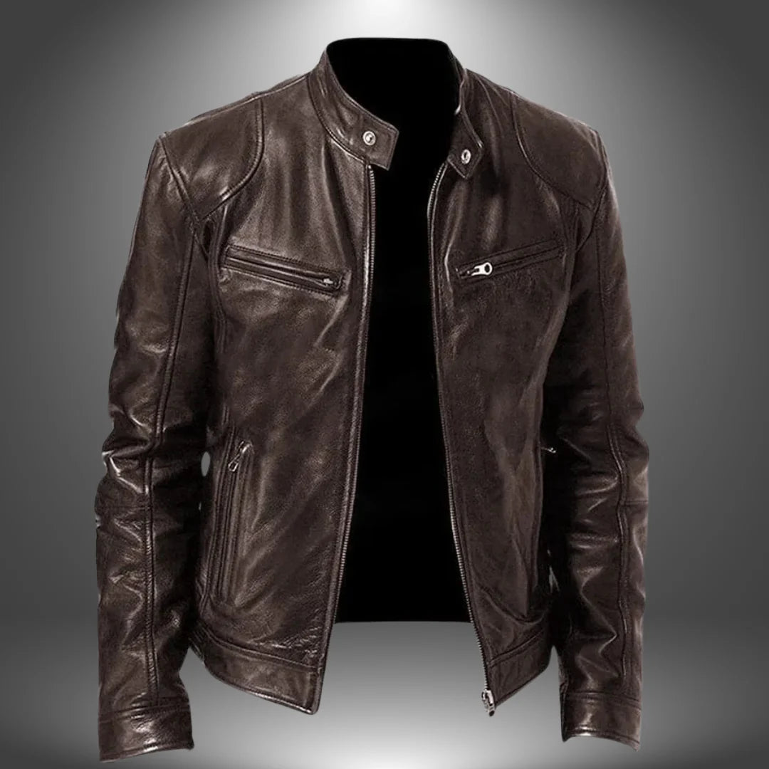James | Chaqueta de Cuero Artesanal para Hombre