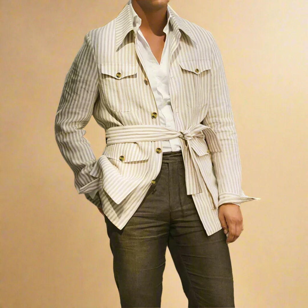 Claudio - Chaqueta con cinturón para hombre