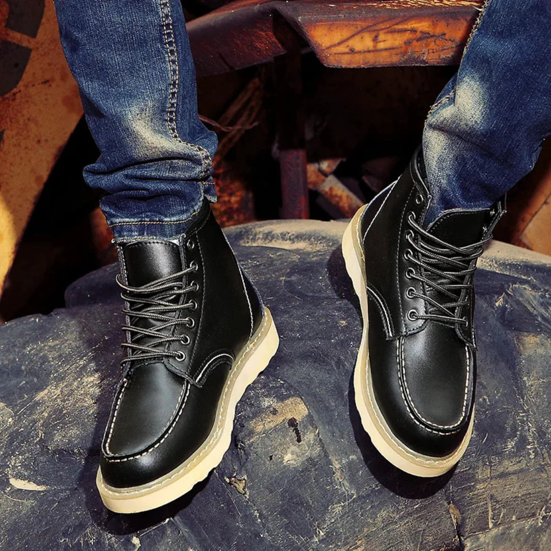 Archie™ | Botas de piel vintage