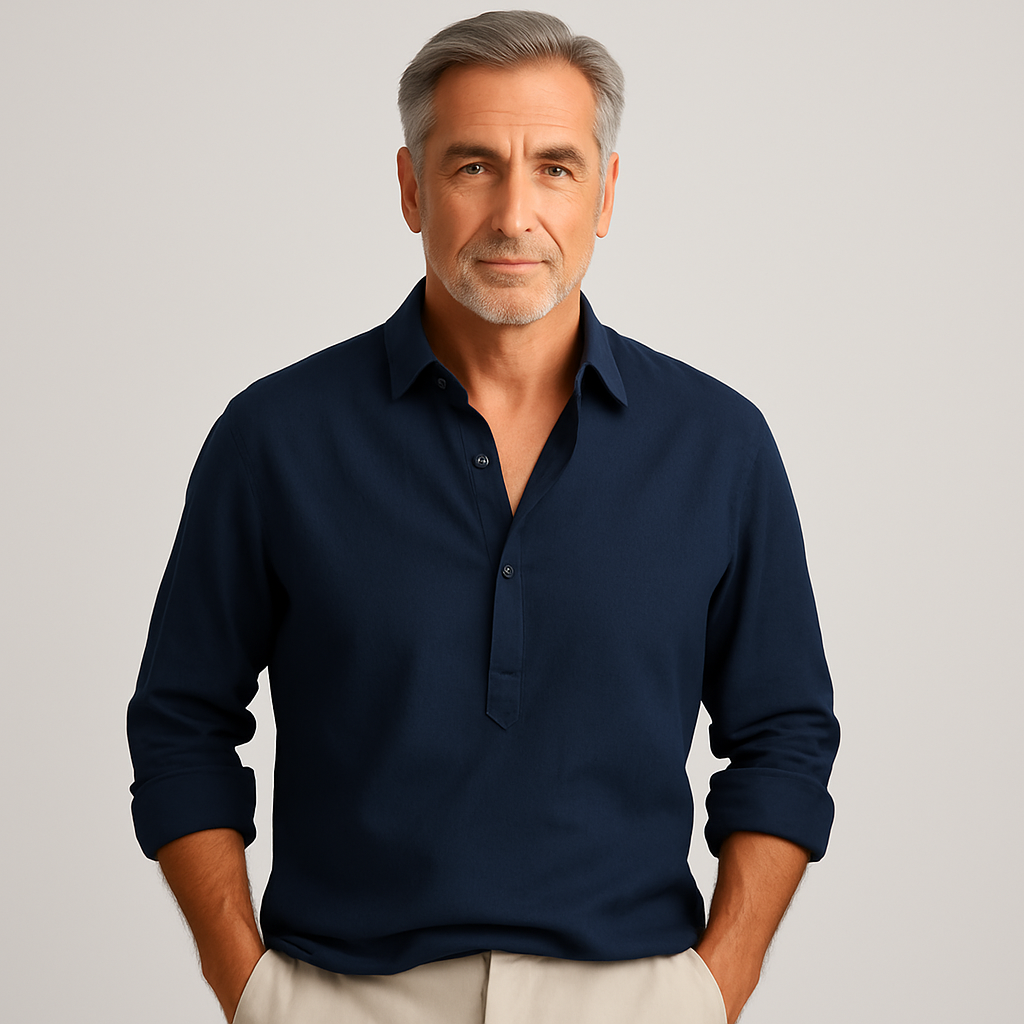 Pierre - Camisa de manga larga de algodón