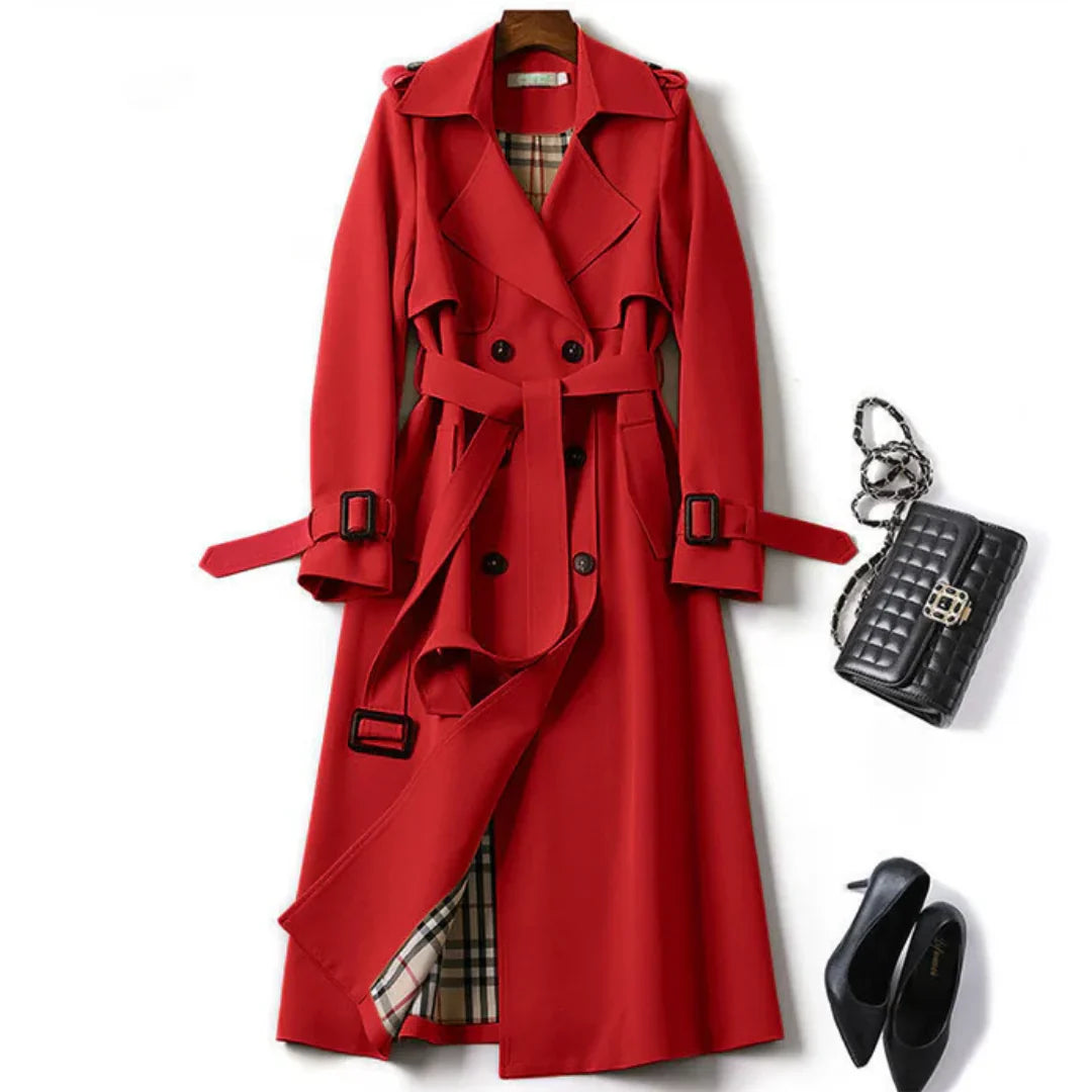 Isabella - Chique Dames Trenchcoat met Riem