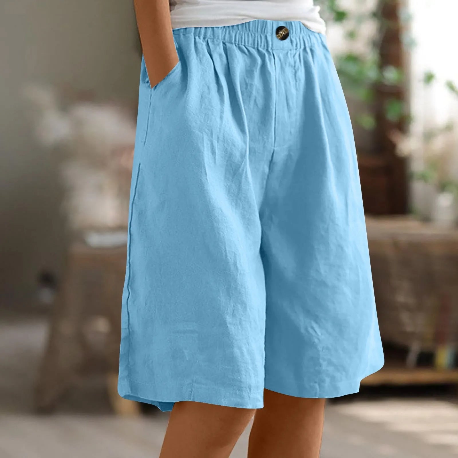 Ambar - Bermudas de Lino con Estilo para Mujer