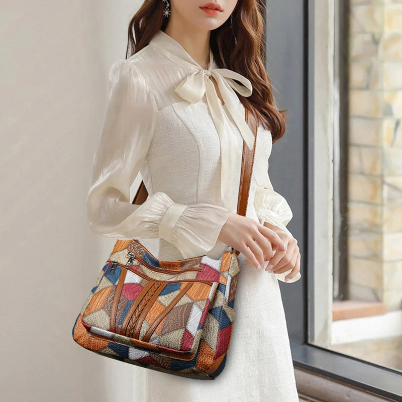 Alicia - Bolso bandolera de cuero hecho a mano