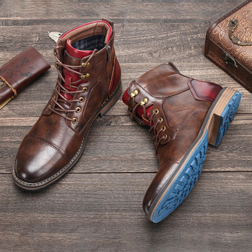 Peter™ | Botas Oxford de piel
