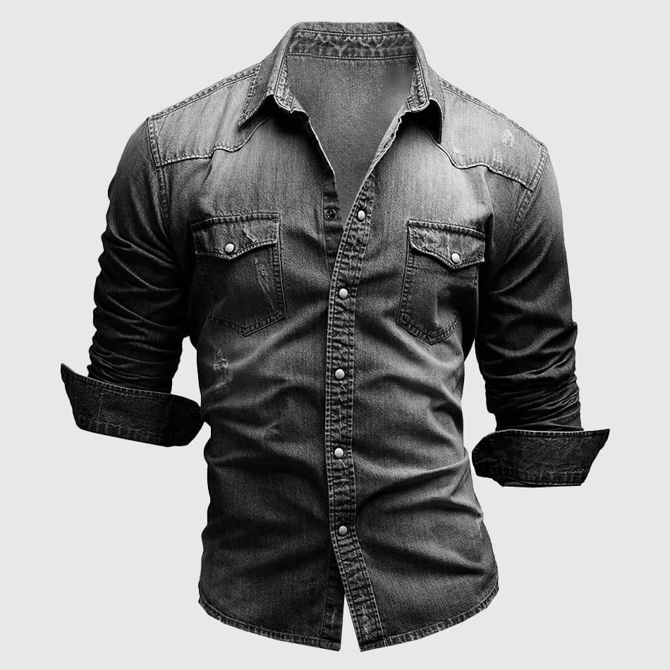 Nico Morris™ Camisa vaquera casual de manga larga